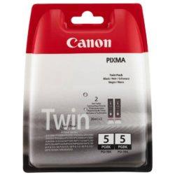 Canon Pixma PGI-5 Bk Ink Cartridge, Black Twin Pack, 0628B030 (package 2 each)